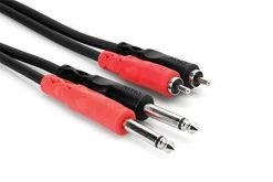 Hosa CPR-206 RCA To 1/4" TS Interconnect Cable
