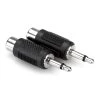 Hosa GRM-114 Audio Adaptor | RCA To 3.5 Mm TS, 2 Pc
