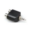 Hosa GRM 193 Audio Adapter | Adaptor | Dual RCA To 3.5 Mm TRS