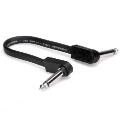Hosa Guitar Patch Cable | Molded Low-profile Right-angle To Same, 12 In