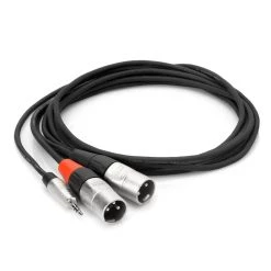 Hosa Pro Stereo Breakout | REAN 3.5 Mm TRS To Dual XLR3M Pro Audio Accessories