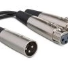 Pro Audio Accessories Hosa Y Cable Dual XLR3F To XLR3M