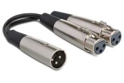 Pro Audio Accessories Hosa Y Cable Dual XLR3F To XLR3M