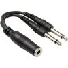 Hosa YPP 106 Audio Adapter Y Cable | 1/4" Inch TSF To Dual 1/4" Inch TS