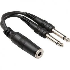 Hosa YPP 106 Audio Adapter Y Cable | 1/4" Inch TSF To Dual 1/4" Inch TS