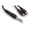 Hosa YPR 103 Audio Adapter Y Adaptor Cable | 1/4" Inch TS To Dual RCAF Pro Audio Accessories