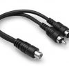 Hosa YRA 105 Audio Adapter Y Adaptor Cable | RCAF To Dual RCA 1 Hosa YRA 105 Audio Adapter Y Adaptor Cable | RCAF To Dual RCA