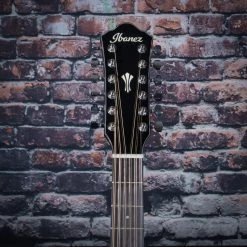 Ibanez AEG 12 String Acoustic Electric Guitar, Black | AEG5012BK