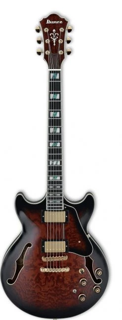 Ibanez AM153QA Artstar Guitar | Dark Brown Sunburst