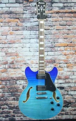 Ibanez AS73FM Artcore Guitar | Azure Blue Gradation 9 Ibanez AS73FM Artcore Guitar | Azure Blue Gradation