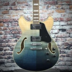 Ibanez AS73FM Hollow Body Guitar | Trans Indigo Fade