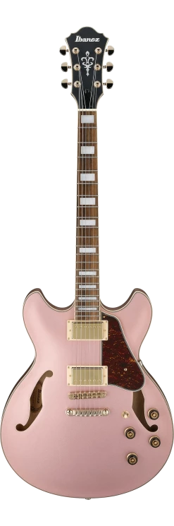 Ibanez AS73G Hollow Body Guitar | Rose Gold Metallic