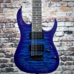 Ibanez GRG7221QA Electric Guitar | Trans Blue Burst