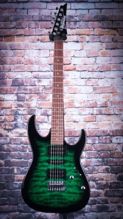 Ibanez GRX70QATVT GIO Series Electric Guitar | Trans Emerald Burst