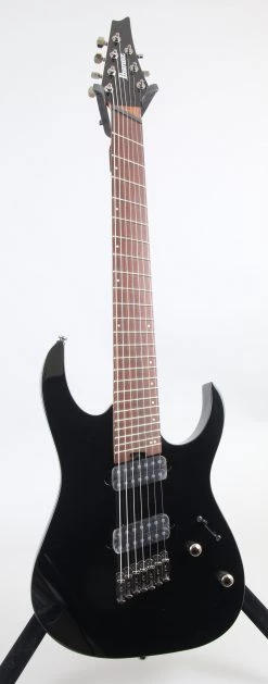 Ibanez RGMS7 Multi-Scale 7-String Electric Guitar | Black