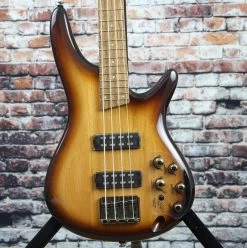Ibanez SR370E Bass Guitar | Natural Browned Burst