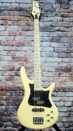 Ibanez SRMD200K Mezzo Short Scale Bass Guitar | Vintage White