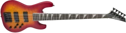Guitar Jackson JS Series Concert Bass, Transparent Cherry Burst