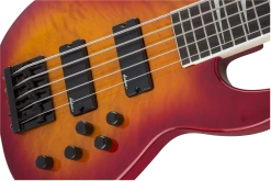 Guitar Jackson JS Series Concert Bass, Transparent Cherry Burst