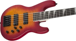 Guitar Jackson JS Series Concert Bass, Transparent Cherry Burst