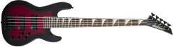 Jackson JS Series Concert Bass, Transparent Red Burst