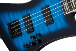 Guitar Jackson JS Series Kelly Bird Bass, Transparent Blue Burst