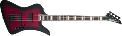 Guitar Jackson JS Series Kelly Bird Bass, Transparent Red Burst