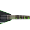 Jackson X Series RRX24, Black With Neon Green Bevels Guitar