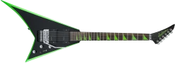 Jackson X Series RRX24, Black With Neon Green Bevels Guitar