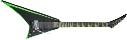 Jackson X Series RRX24, Black With Neon Green Bevels Guitar