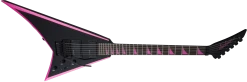 Jackson X Series RRX24, Black With Neon Pink Bevels