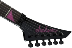 Jackson X Series RRX24, Black With Neon Pink Bevels