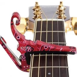 Kyser Red Bandana Quick-Change Capo Guitar Accessories