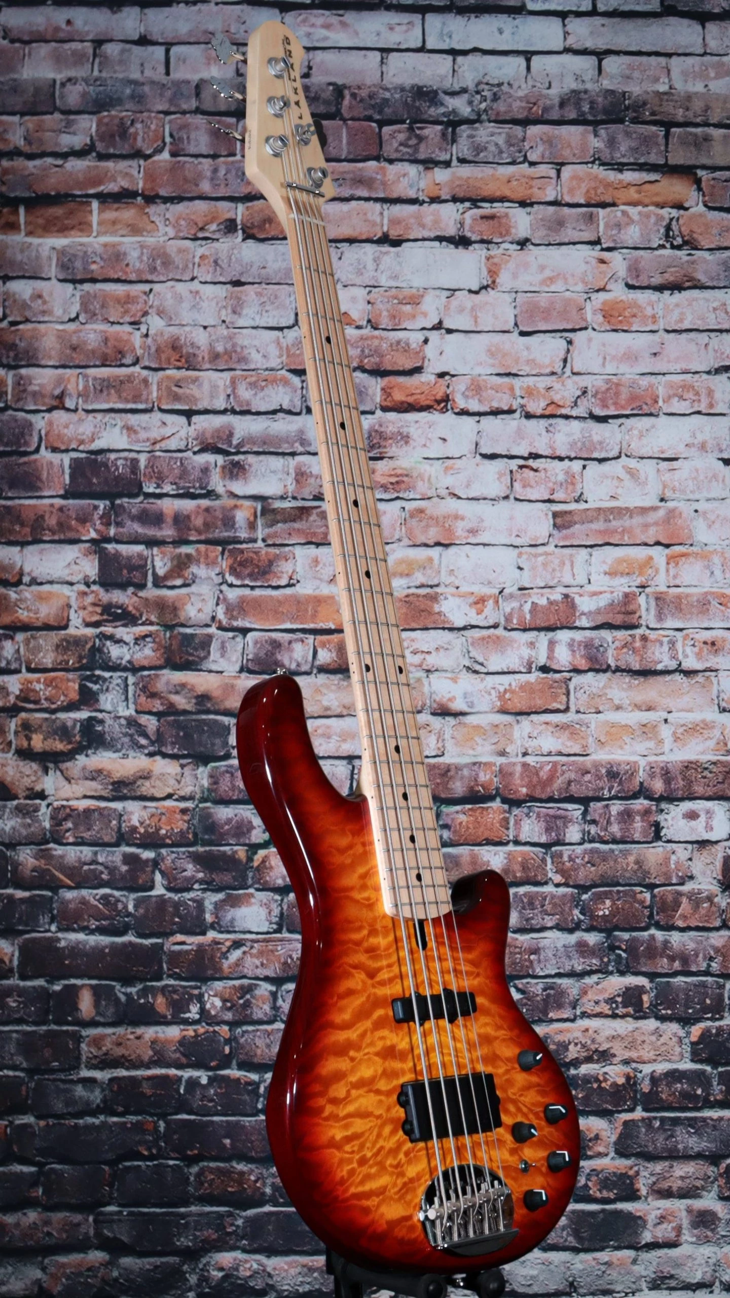 Lakland 5 String Bass Guitar | 55-02 Honey Sunburst & Maple 8 Lakland 5 String Bass Guitar | 55-02 Honey Sunburst & Maple