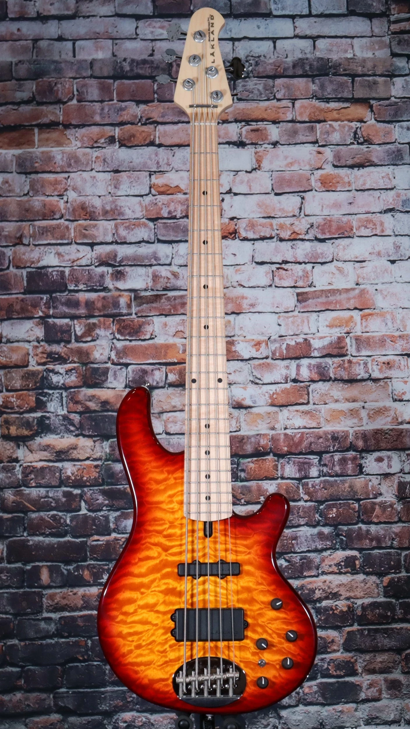 Lakland 5 String Bass Guitar | 55-02 Honey Sunburst & Maple 4 Lakland 5 String Bass Guitar | 55-02 Honey Sunburst & Maple