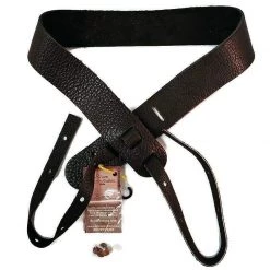 OMG MUSIC Lakota Leather Black 2" Bison Banjo Strap