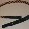 Lakota Leathers Flat Braid Mandolin Strap | Black & Tan