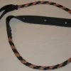 Lakota Leathers LK-FBTO Flat Braid Mando Strap | Black & Tobacco