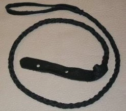 Lakota Leathers Round Braid Manolin Strap | Black Straps