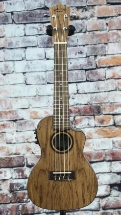 Lanikai Acoustic/Electric Concert Ukulele With Cutaway | Oak
