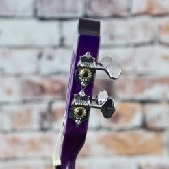 Lanikai Acoustic/Electric Tenor Ukulele | Quilted Maple Purple Stain Ukuleles