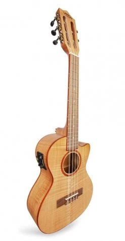 Lanikai Flame Maple 5 String Tenor Acoustic Electric Ukulele Ukuleles