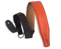 Levys Levy's 2 1/2 Inch Wide Orange Ergonomic RipChord Guitar Strap.