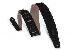 Levys Levy's 2 1/2" Suede Guitar Strap | Black