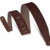 Levys Levy's 2 1/2" Suede Guitar Strap | Rust Guitar Accessories