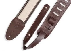 Levys Guitar Accessories Levy's 2.5 Inch Wide Dark Brown Hemp Guitar Strap.