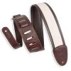 Levys Guitar Accessories Levy's 2.5 Inch Wide Dark Brown Hemp Guitar Strap.