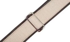 Levys Guitar Accessories Levy's 2.5 Inch Wide Padded Brown Hemp Guitar Strap