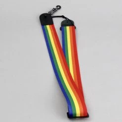 Levys Levy's 2 Inch Wide Rainbow Polyester Guitar Strap Guitar Accessories