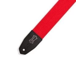 Levys Levy's 2 Inch Wide Red Cotton RipChord Guitar Strap.